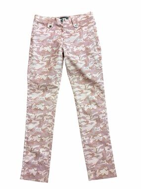 Anatomie Skylar Travel Pant Slim Leg Pink Camo Stretch Lightweight Size Large